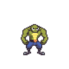 Cobruh playable character in Snakes with Fists retro beat em up